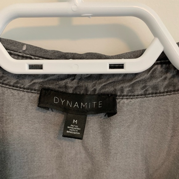 Dynamite denim button up - Picture 3 of 5